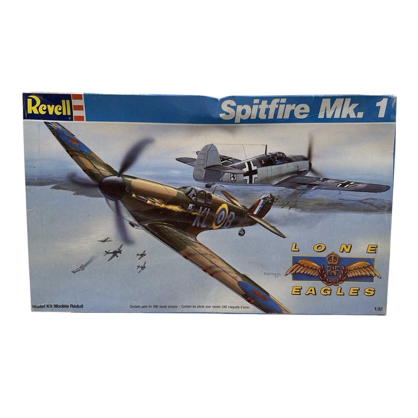 VINTAGE *NEW* Revell Lone Eagles Spitfire Mk1 #4555 1:32 COMPLETE Set