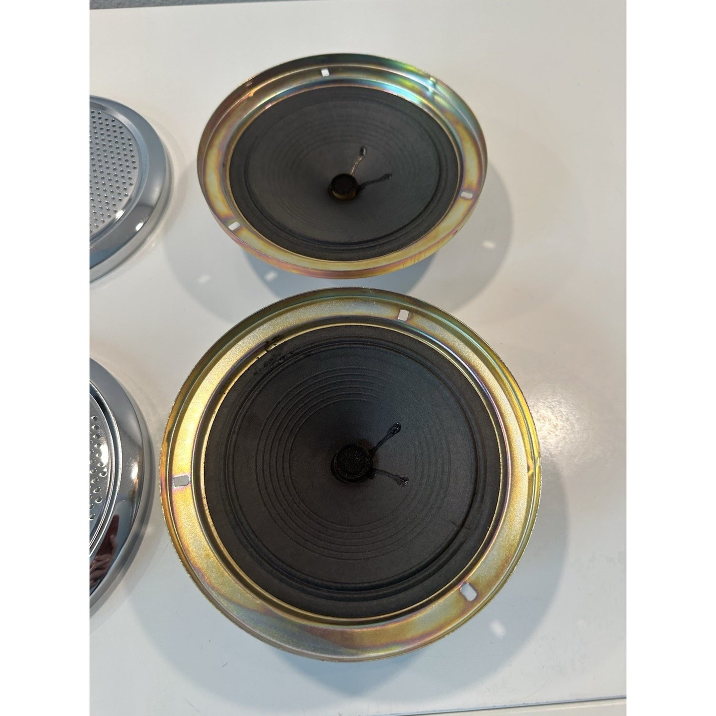 VINTAGE 1970's MEKKA FS-201 Car Stereo Door Mount Speakers 6.5" NOM 5W/8W Japan