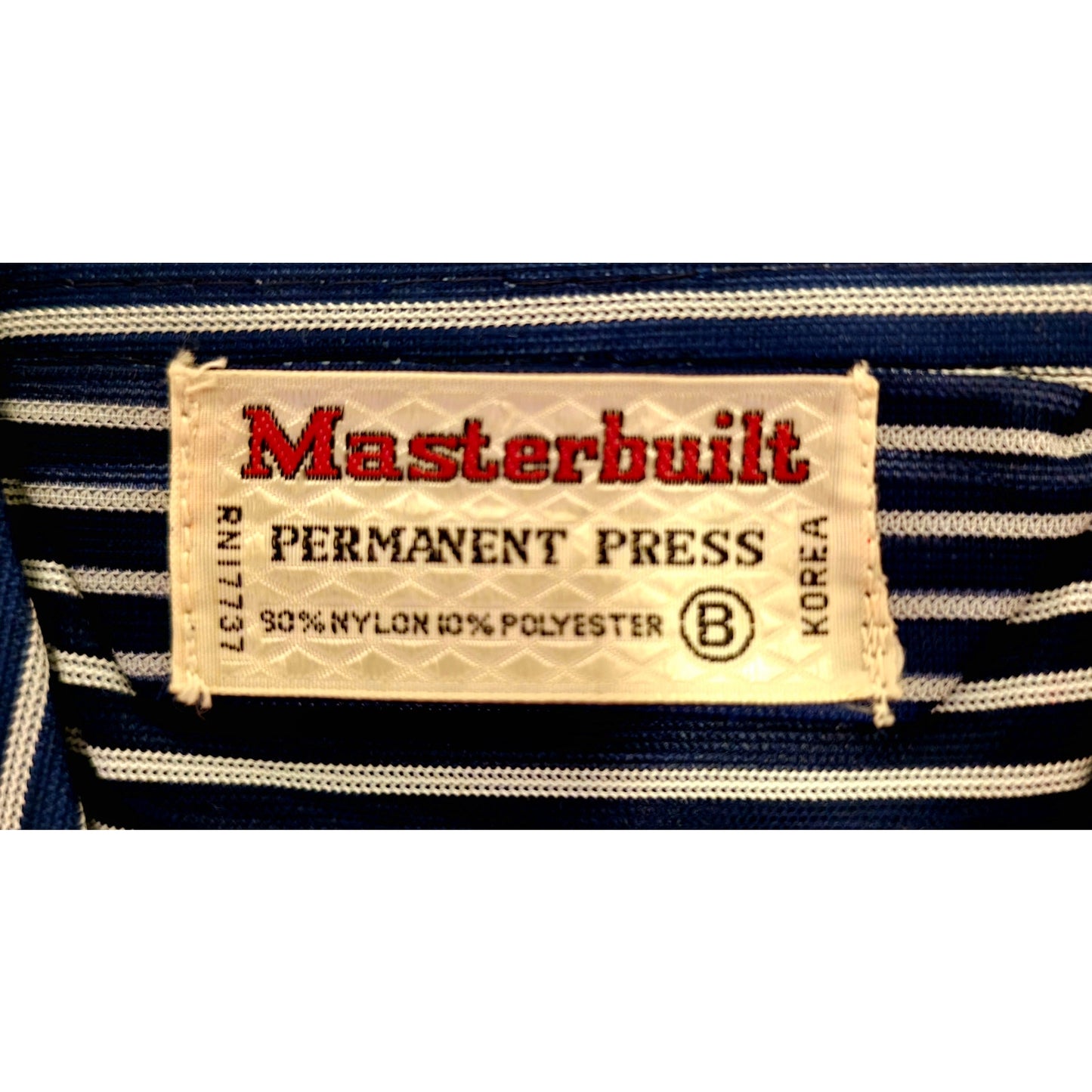 VINTAGE *NEW* 1970's Men's Sleepwear Long Sleeve/Pants Blue Stripped w/Collar M