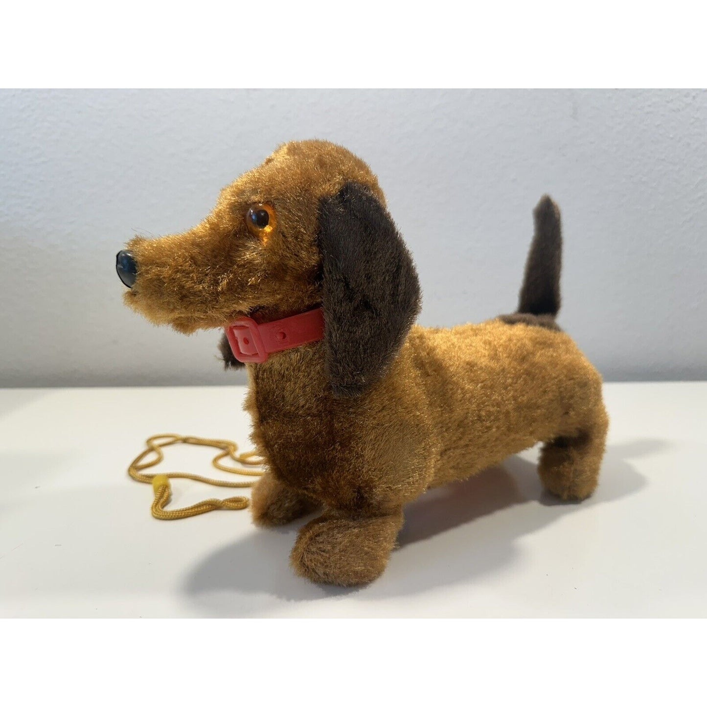 VINTAGE *NEW* Dachshund Leashed Walking Barking Collared Dog
