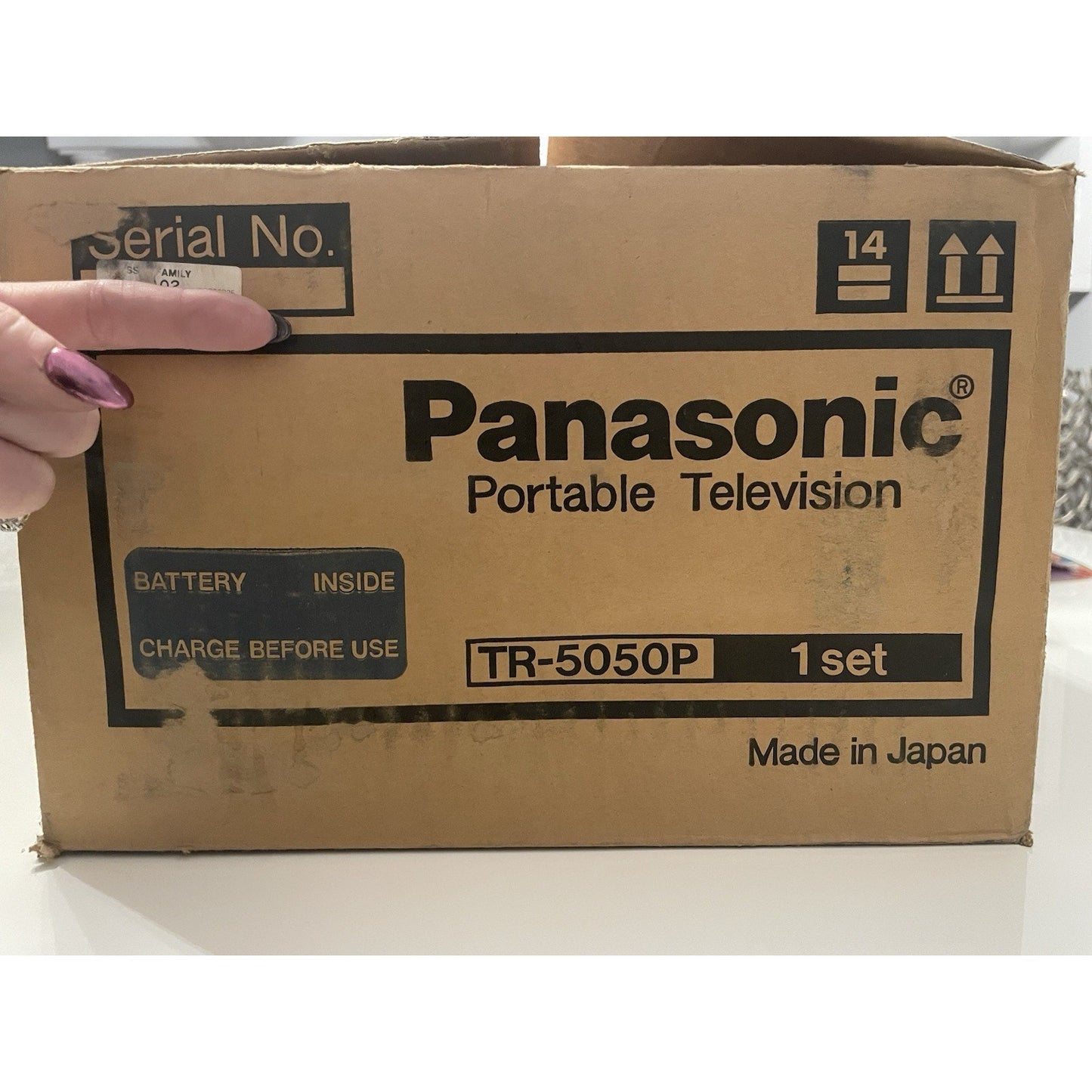 VINTAGE *NEW* '81 Panasonic TR-5050P Portable Popup TV Radio AM/FM RARE!!