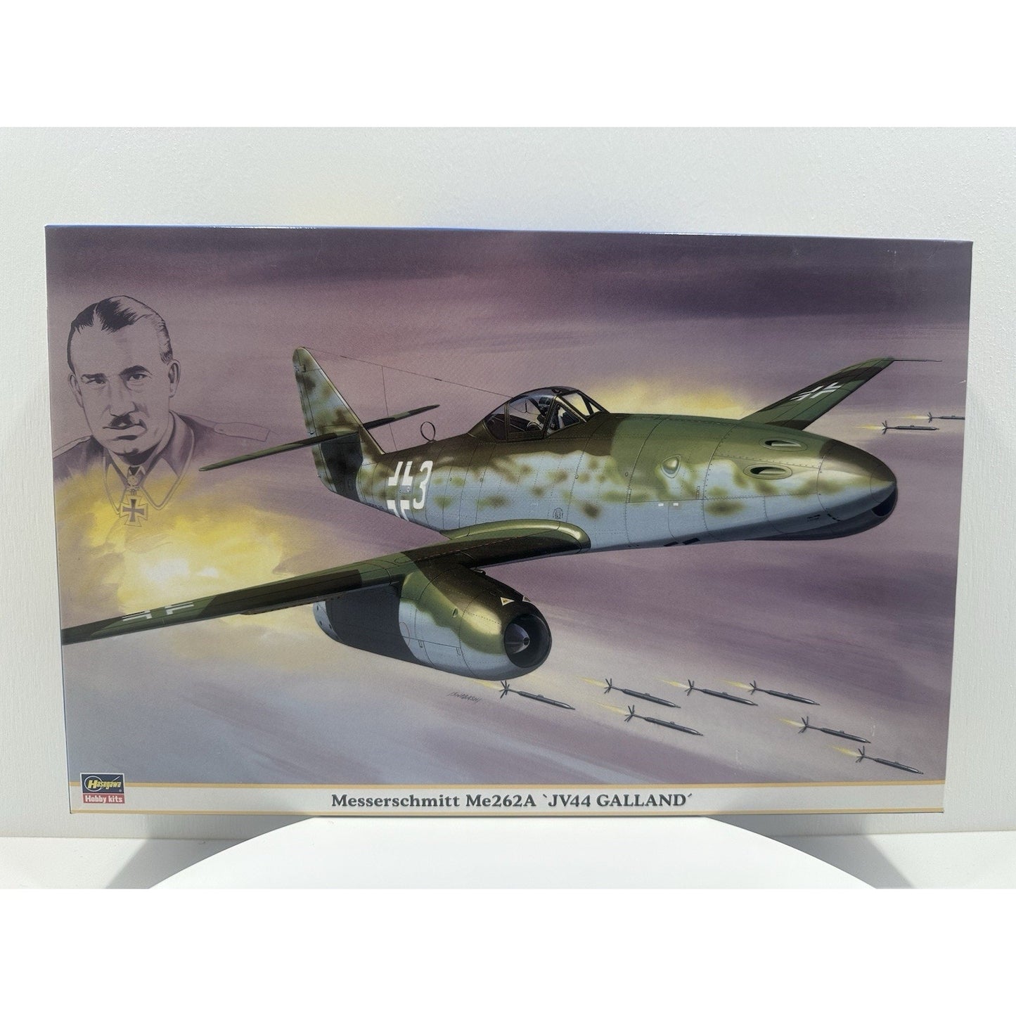 VINTAGE HASEGAWA Messerschmitt Me262A-1a "JV44 Galland" 08123 Model Plane Kit