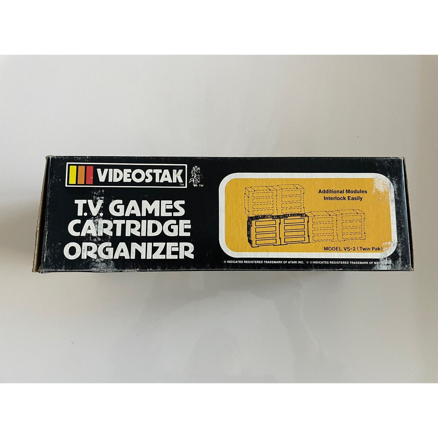 VINTAGE *NEW* Videostak TV Games Cartridge Organizer Atari/Intellivision