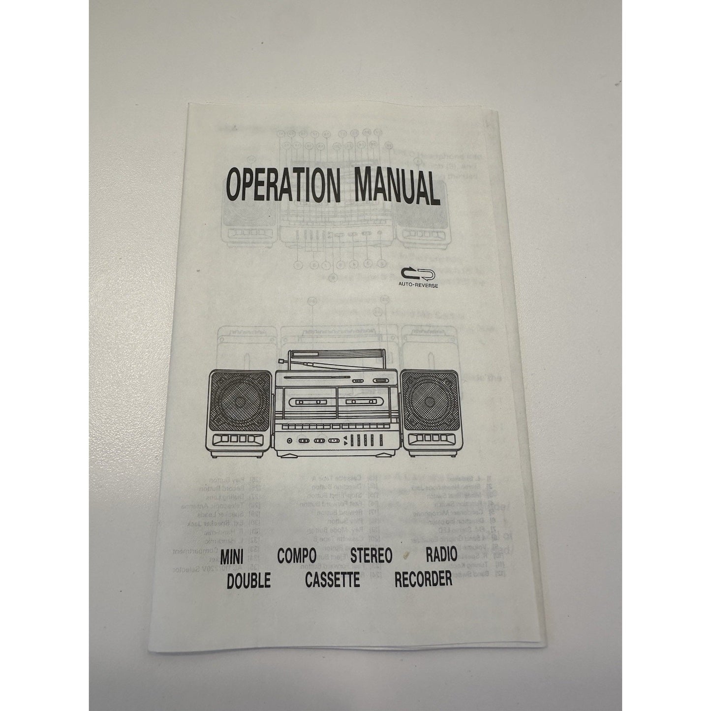 Needs Lovin' - VINTAGE General Sound Model# GS-2626 4-Band Dual Cassette Boombox