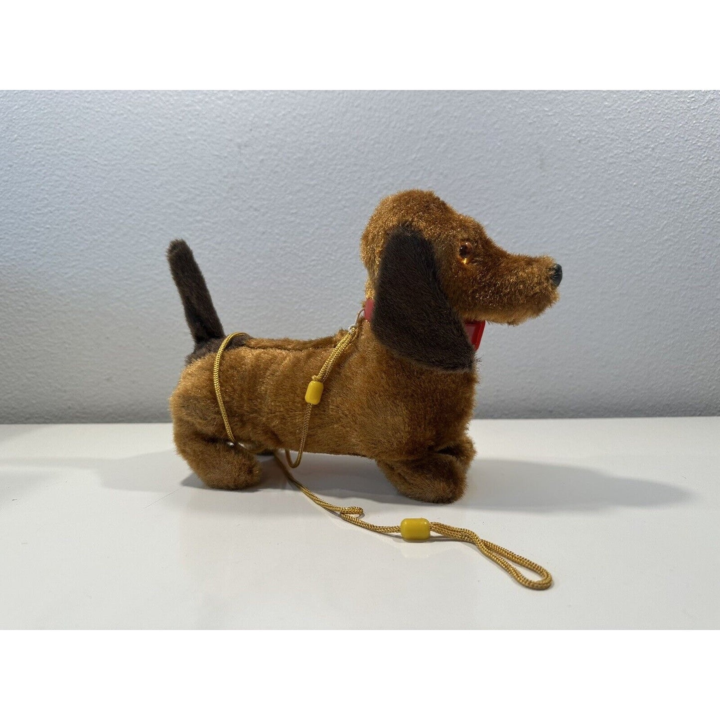VINTAGE *NEW* Dachshund Leashed Walking Barking Collared Dog