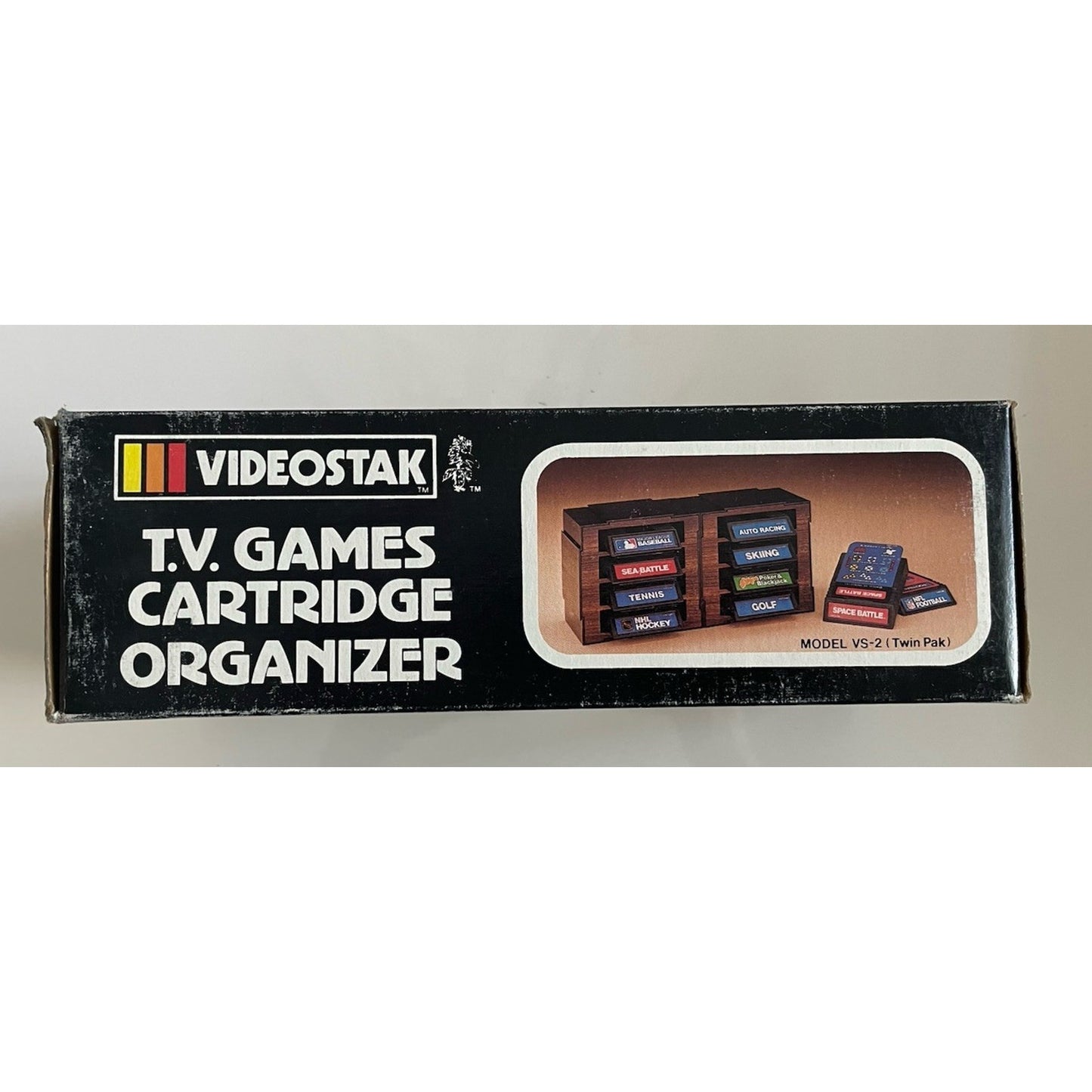 VINTAGE *NEW* 1980'sVideostak 8-Video Game Holder-Atari/Intellivision/Coleco