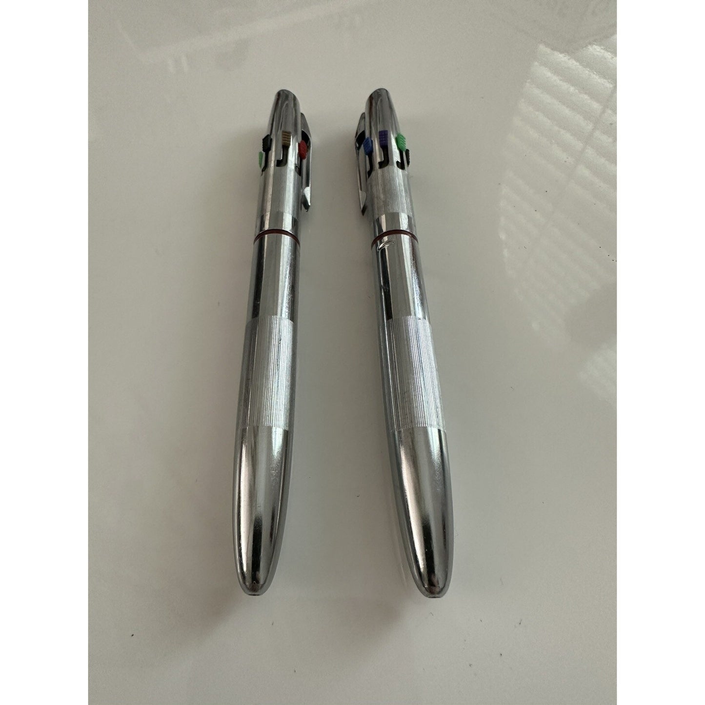 VINTAGE *NEW* 2 x Walker Colour 6-color Ball Point Pens Italy