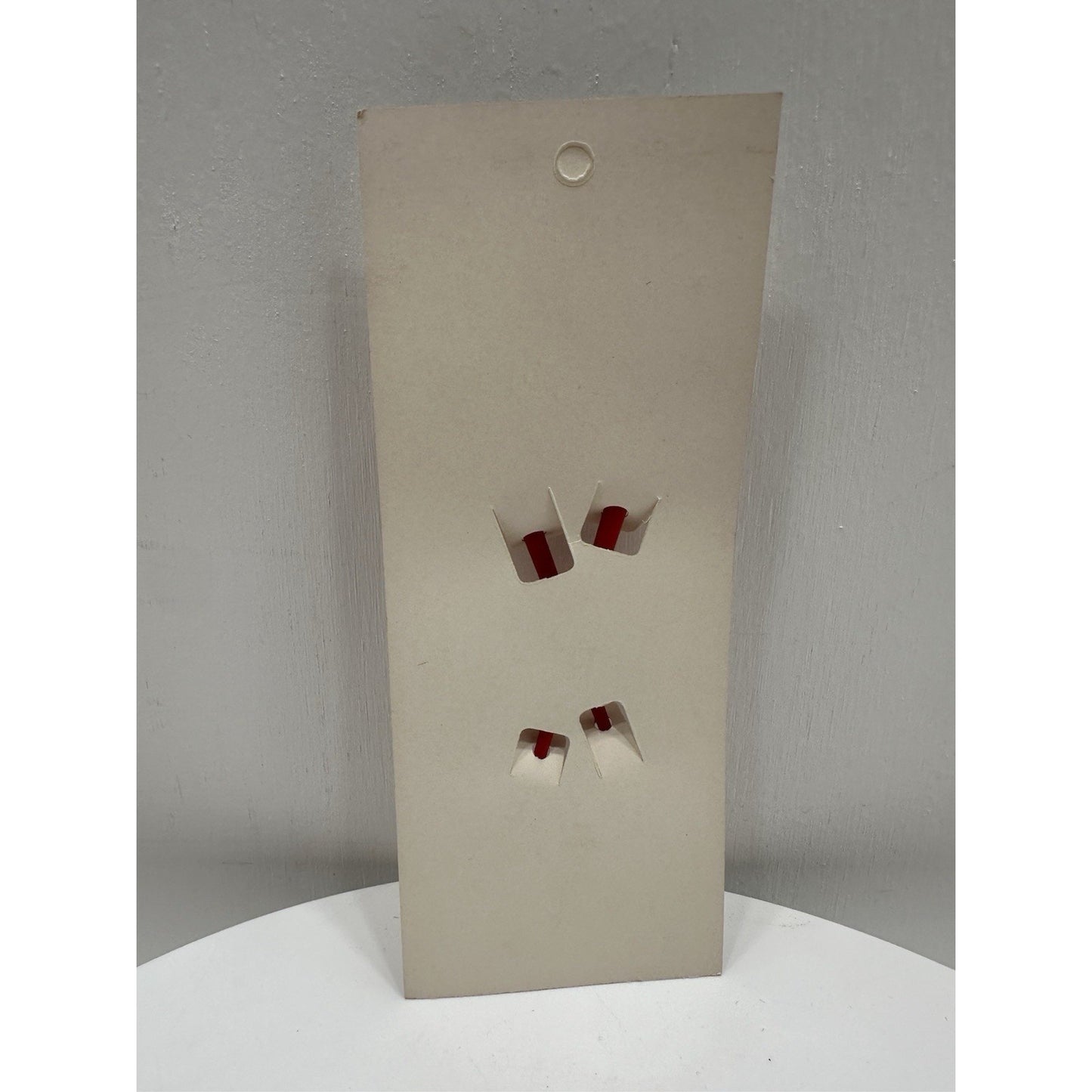 VINTAGE *NEW* 1970's Tip Top Hair Chignon Charm ChopSticks Red/White