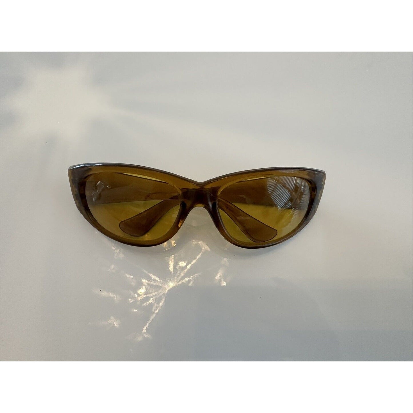 VINTAGE *NEW* Glam Unisex Sunglasses Brown/Black Set Oval Frames