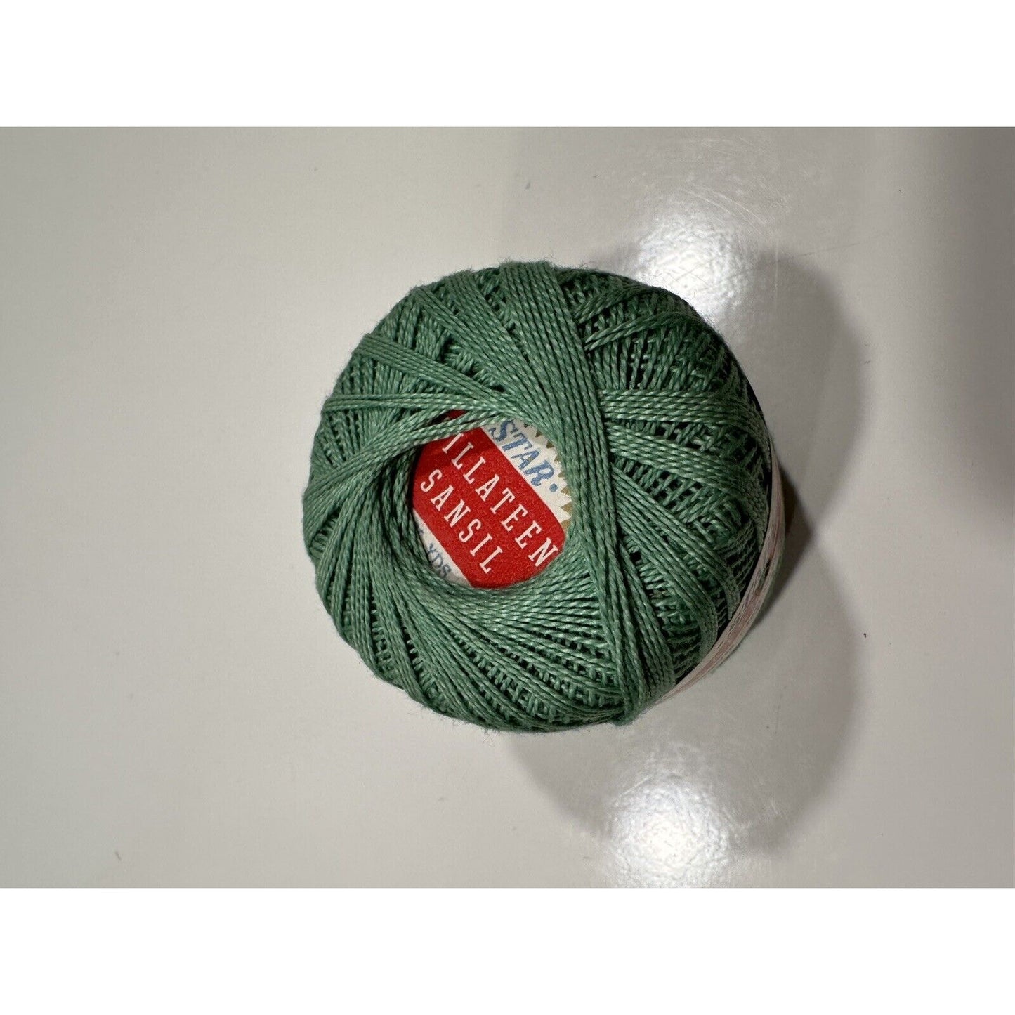 VINTAGE *NEW* Star Sillateen Sansil Crochet Knitting 102 Green 40-75 Yrds