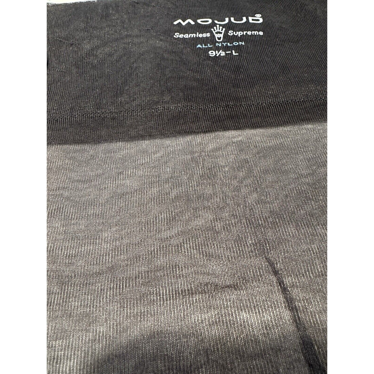 VINTAGE *NEW* MOJUD Hosiery-Seamless Supreme-Lights Out-1 Pair Sz9.5L