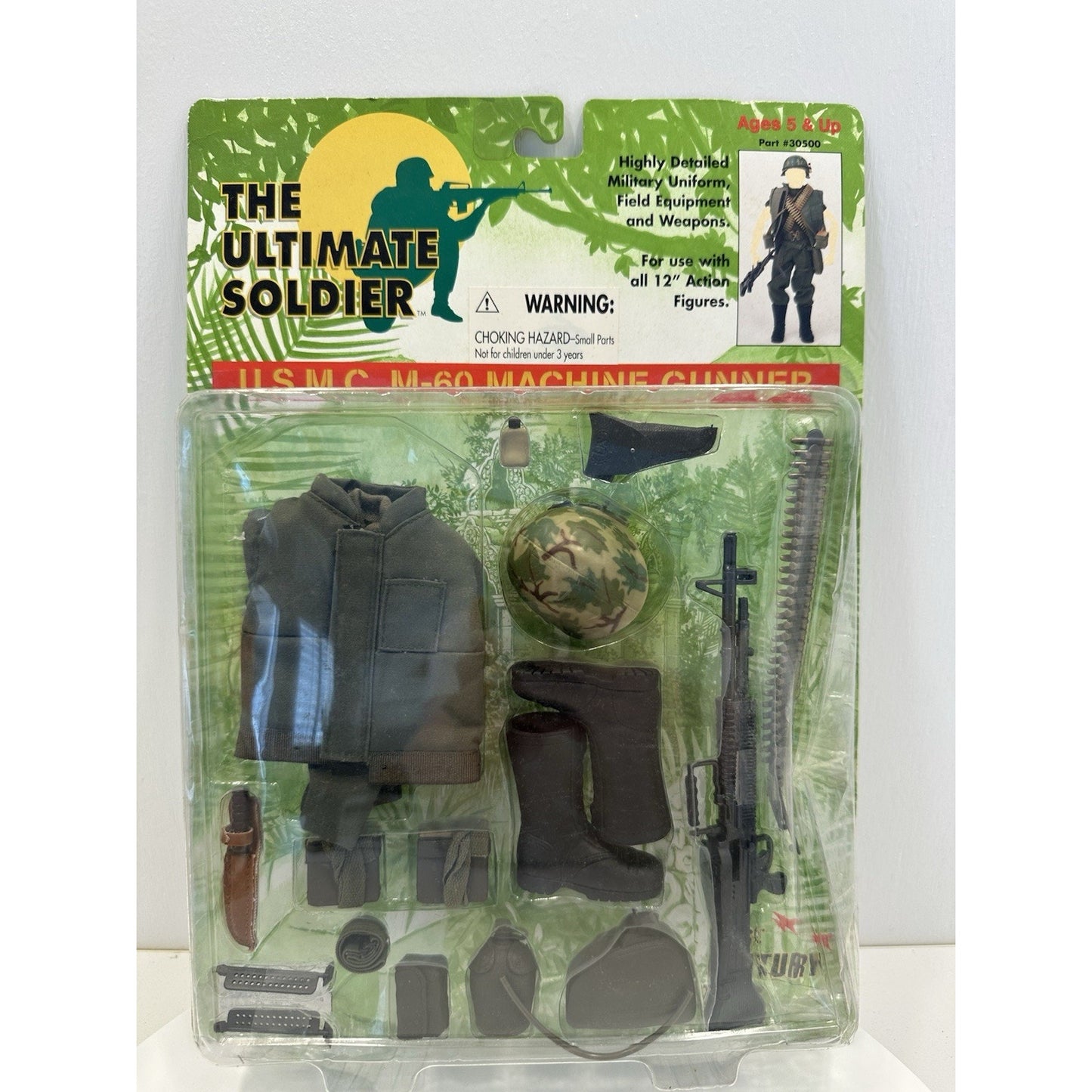 VINTAGE *NEW* The Ultimate Soldier U.S.M.C. M-60 Machine Gunner