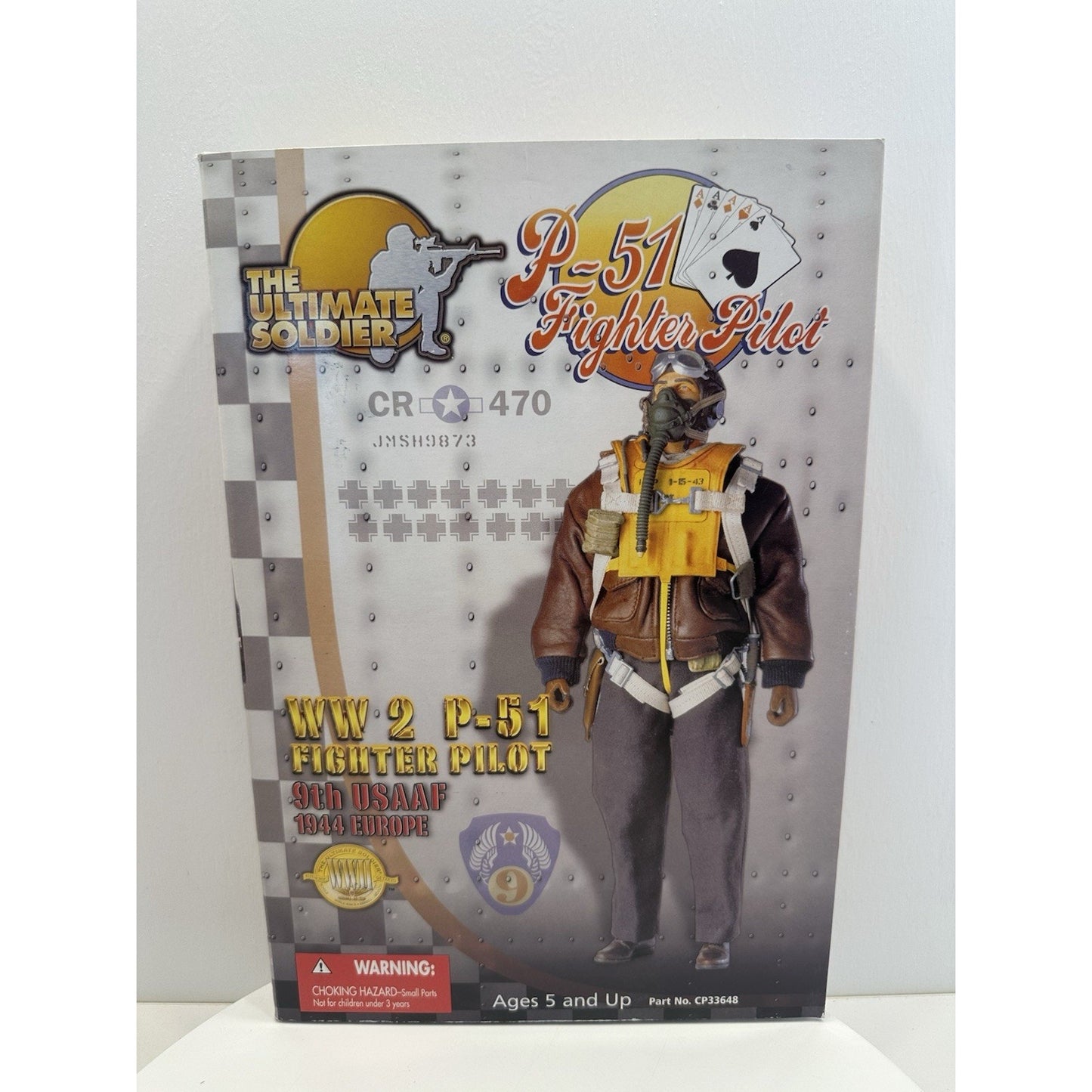 VINTAGE Ultimate Soldier WW2 P-51 Fighter Pilot Action Figure