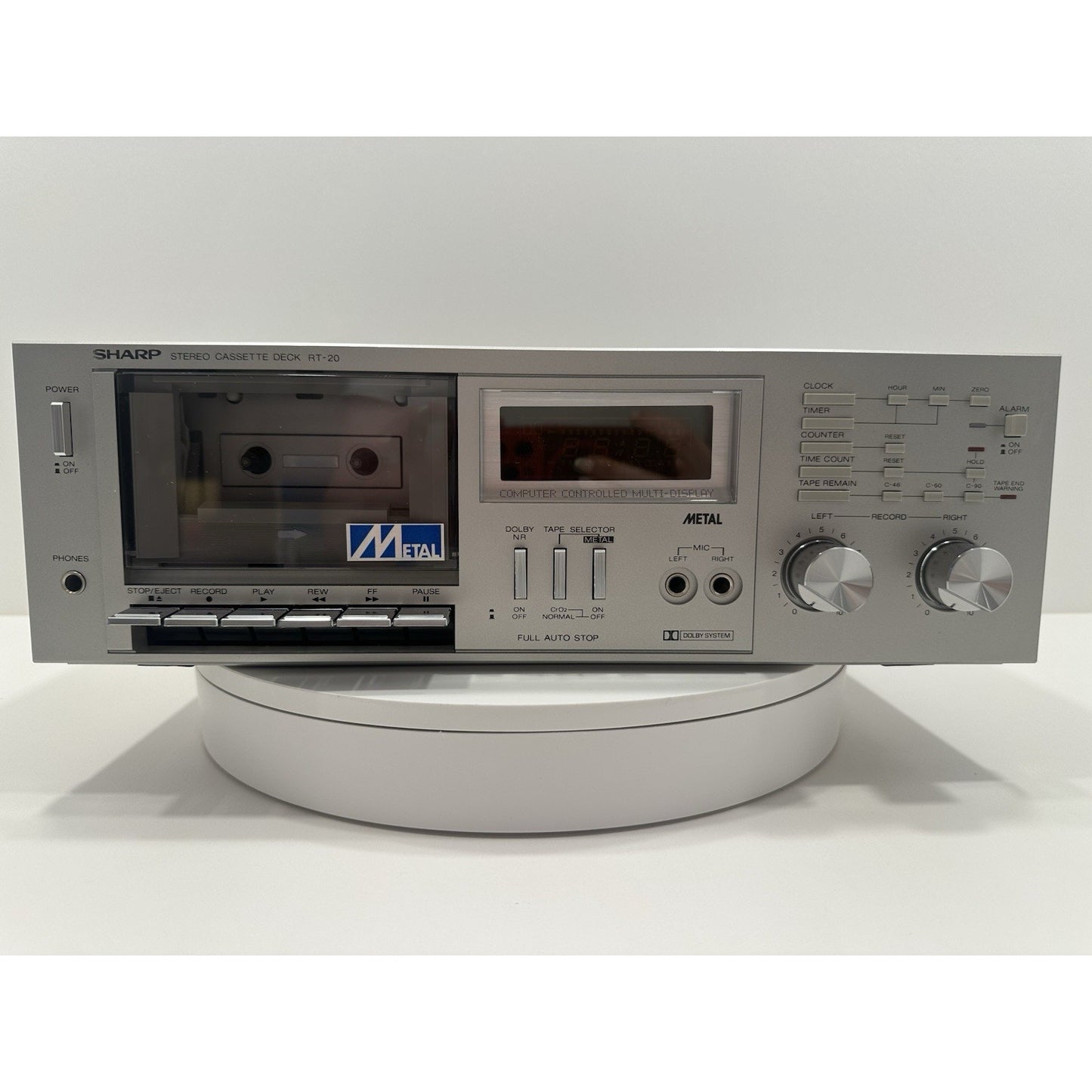 VINTAGE *NEW* Sharp RT-20 Stereo Cassette Deck Tape Player Recorder Japan
