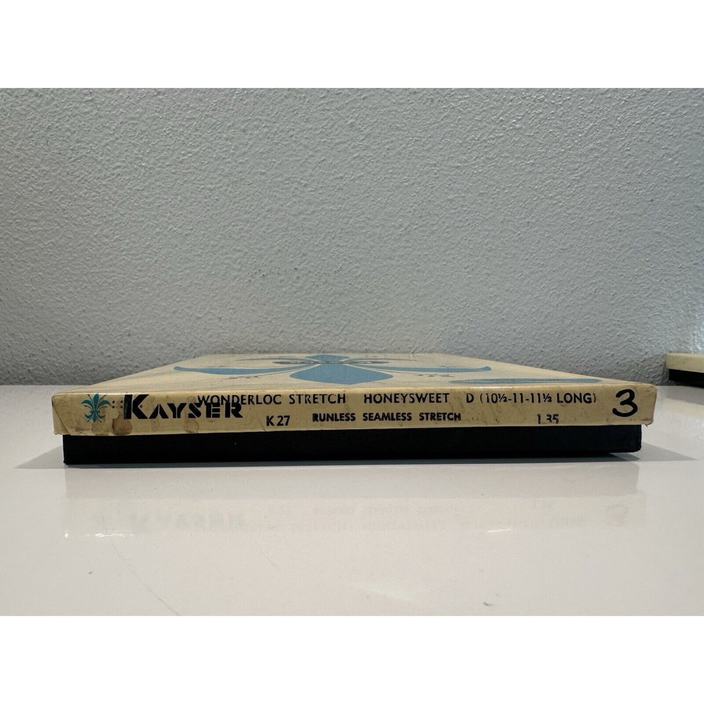 VINTAGE *NEW* Kayser Hose-Wonderloc Stretch-Honeysweet-Seamless-Sz10.5/11L D 3pk