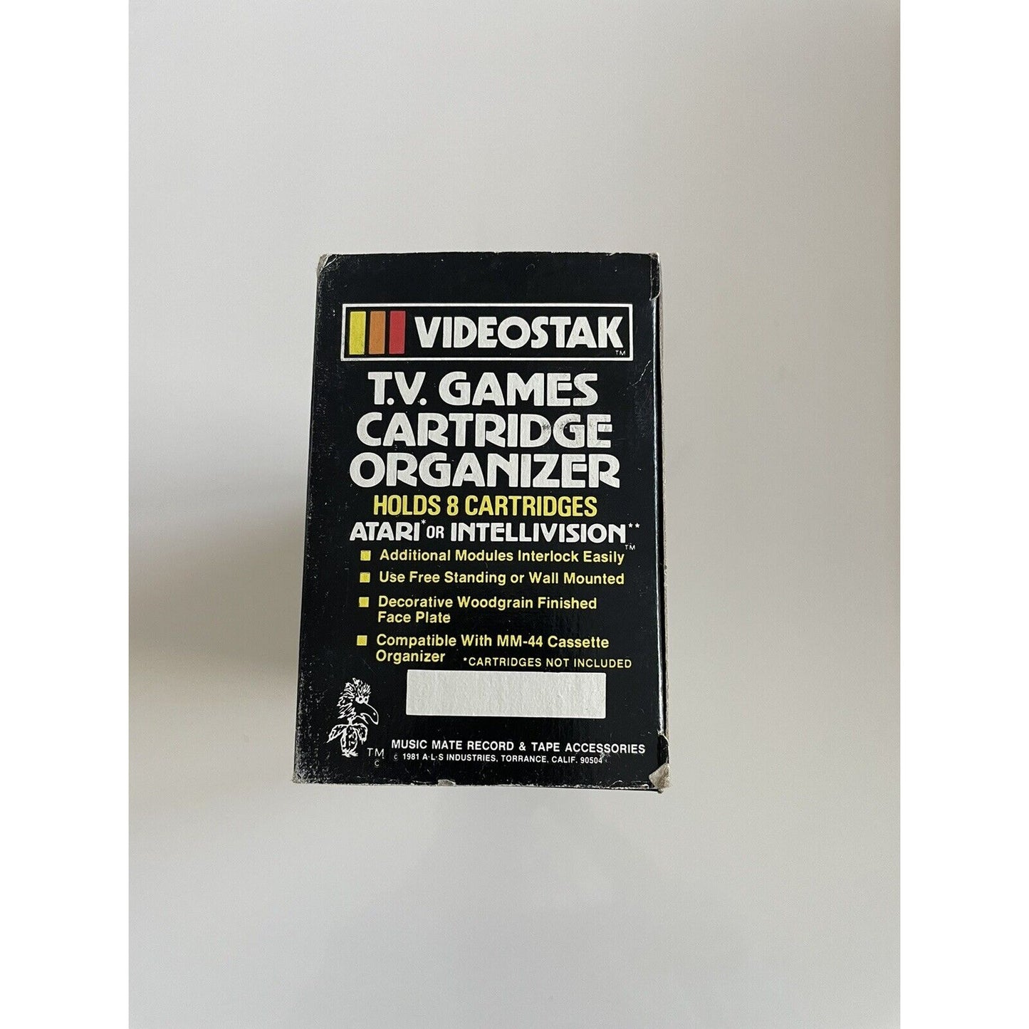 VINTAGE *NEW* Videostak TV Games Cartridge Organizer Atari/Intellivision