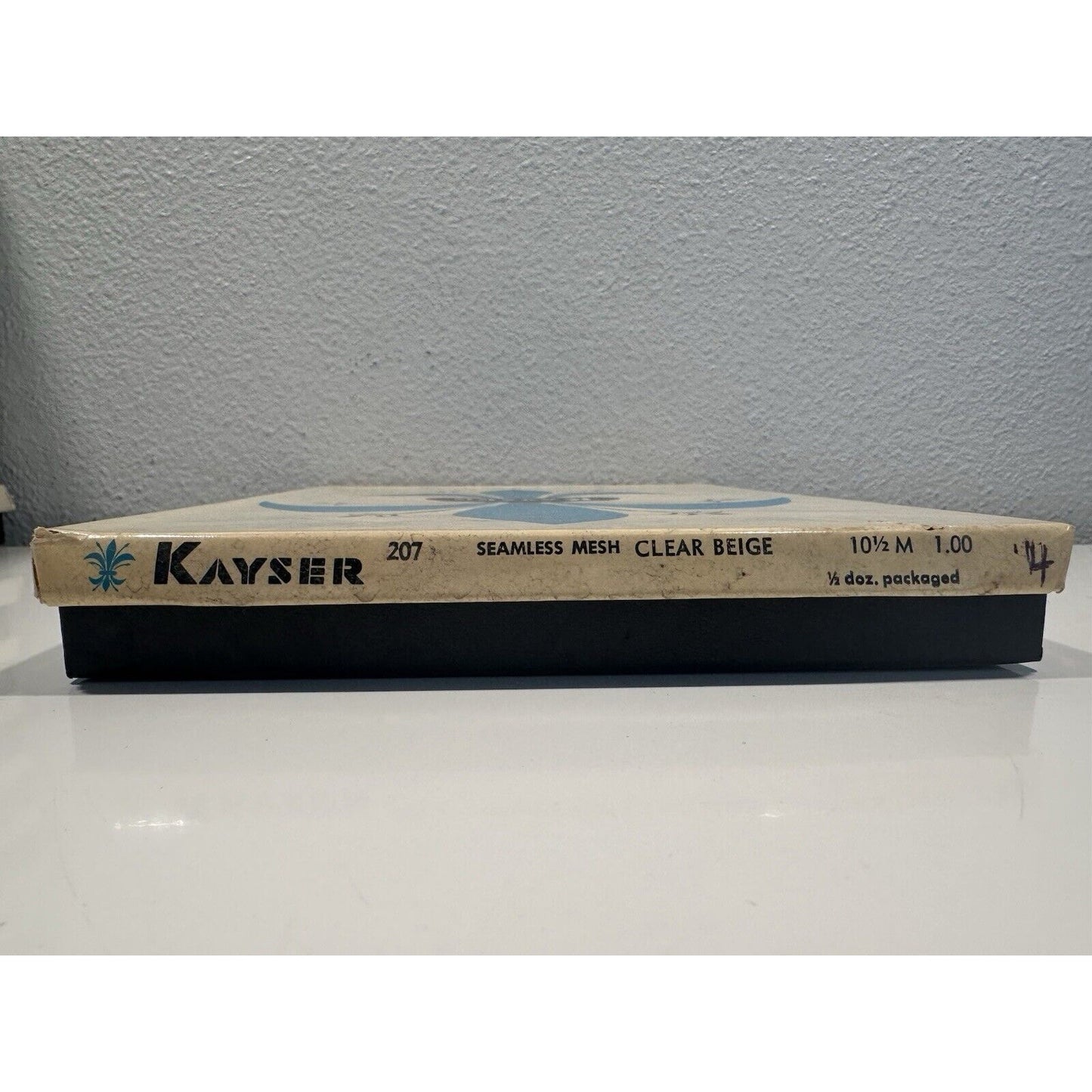 VINTAGE *NEW* Kayser Hosiery Seamless Mesh-Clear Beige Sz10.5 X 4
