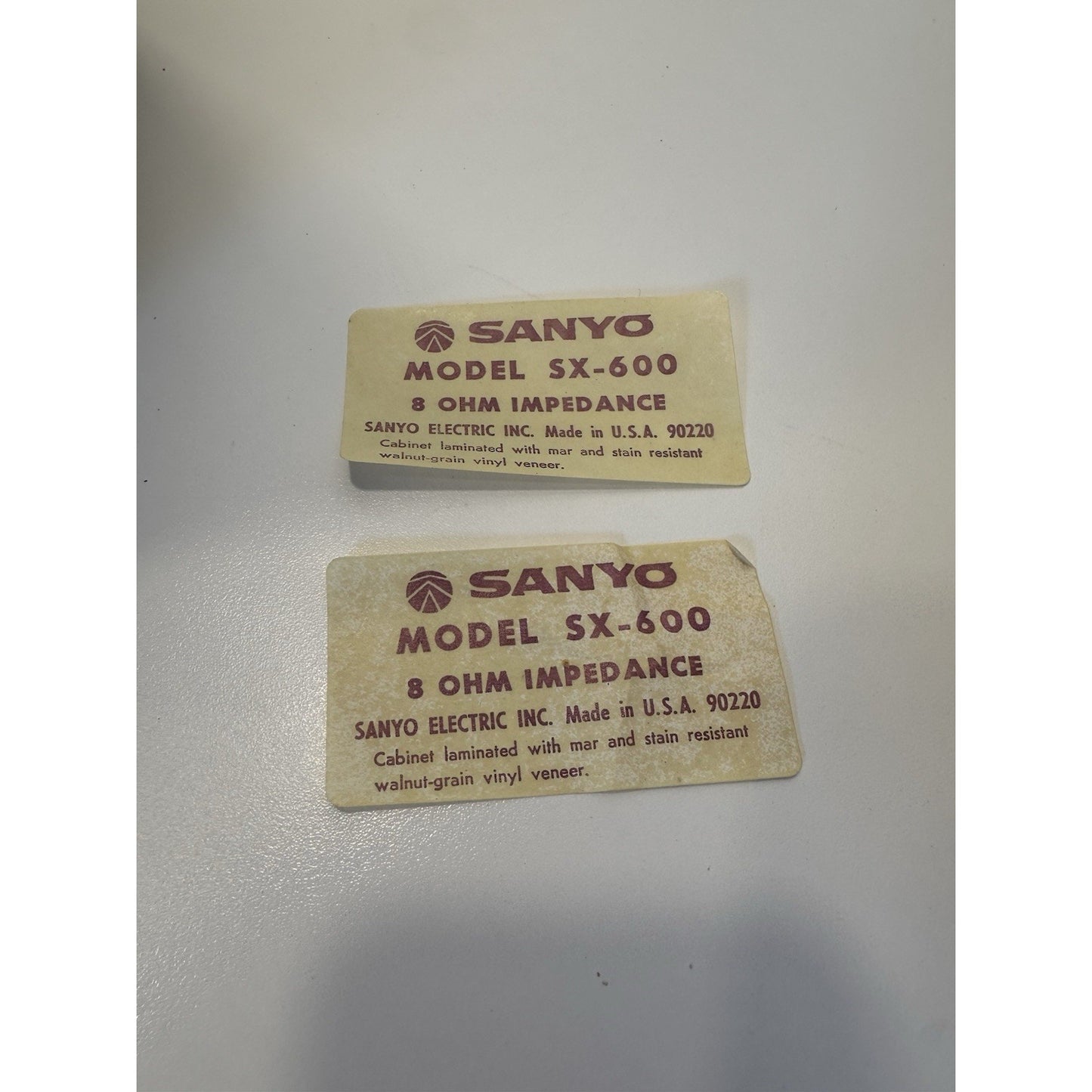 VINTAGE *NEW* 1978 Sanyo Model SX-600 Speaker Set Black/Woodgrain