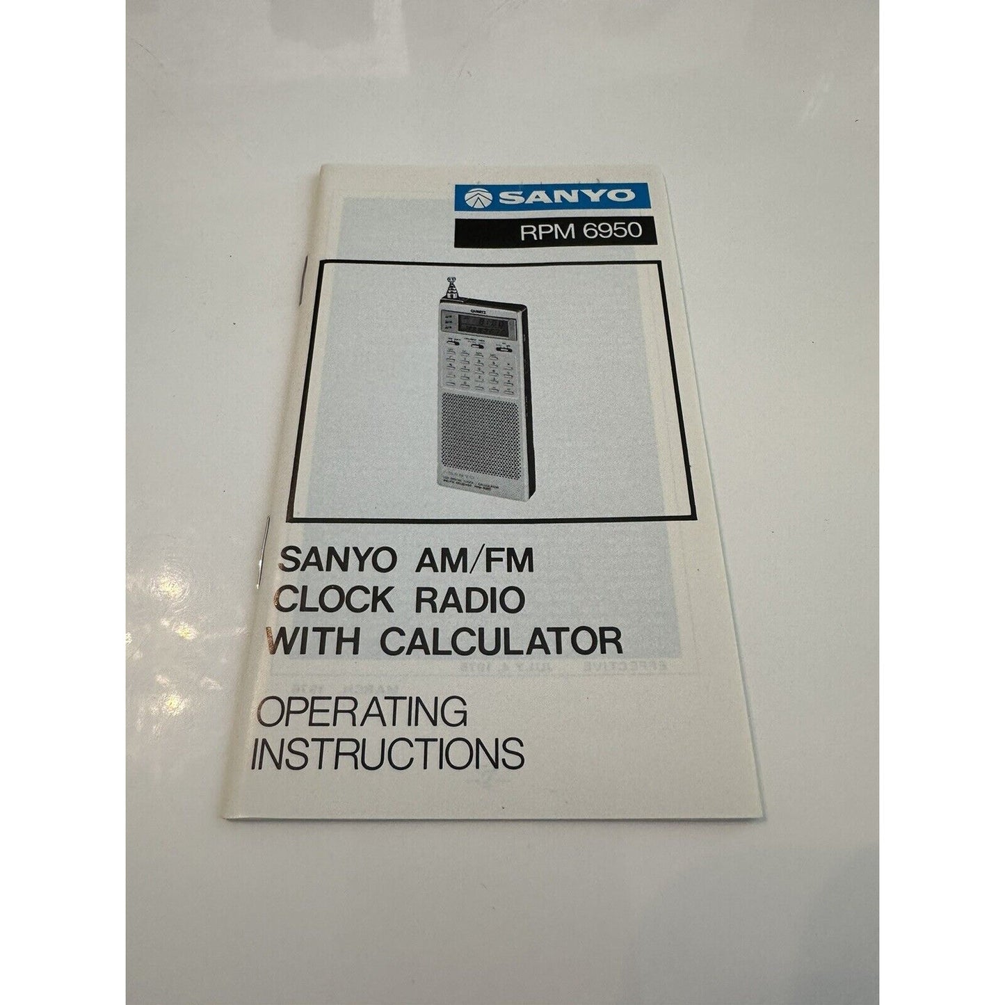 VINTAGE *NEW* Sanyo RPM 6950 Calculator am/fm Clock Radio Slim