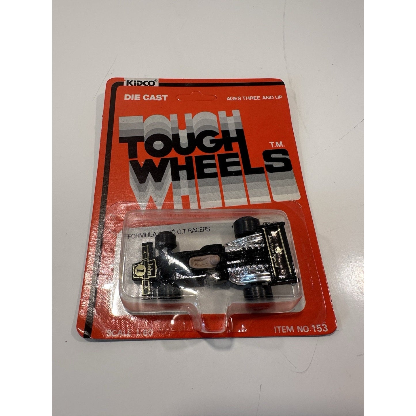 VINTAGE *NEW* Kidco Tough Wheels Formula 1 GT Racer Lotus JPS 76 Black