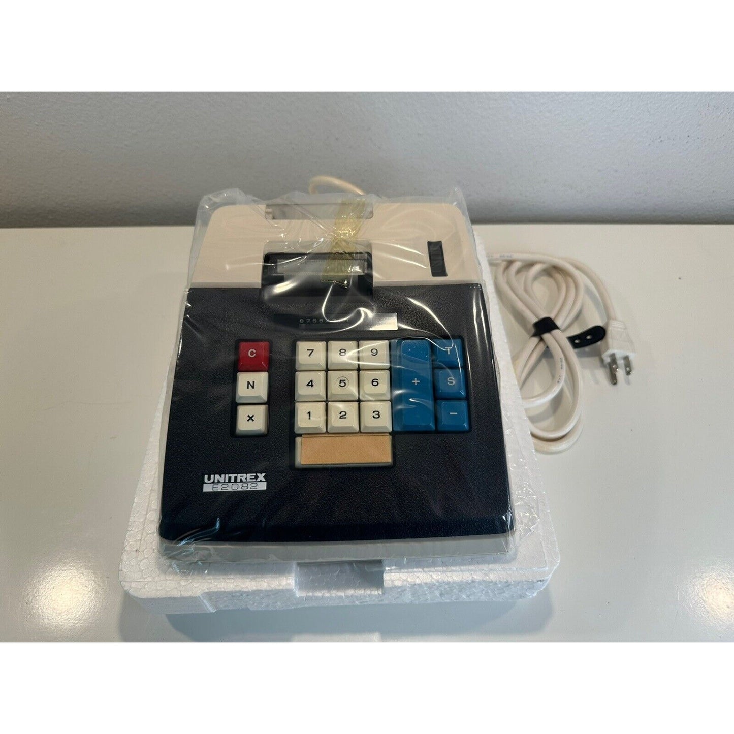 VINTAGE *NEW* Unitrex Eiko Electric E2082 10-Key Adding Machine Printer
