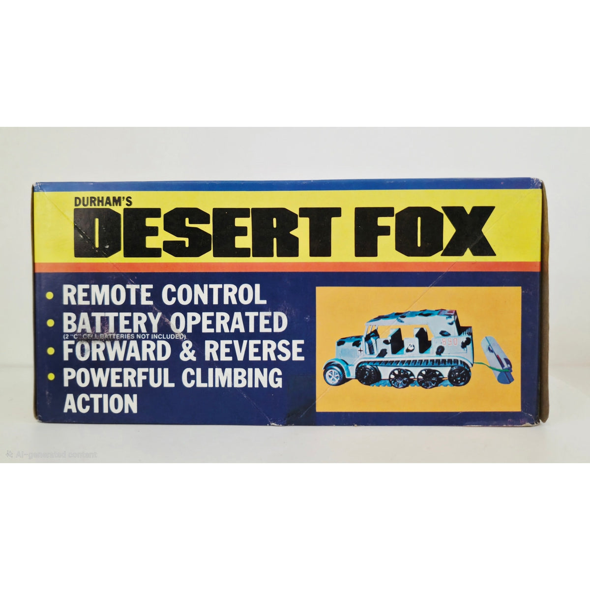 VINTAGE *PRISTINE* 1980's Durham's Desert Fox Battery Operated Toy Truck