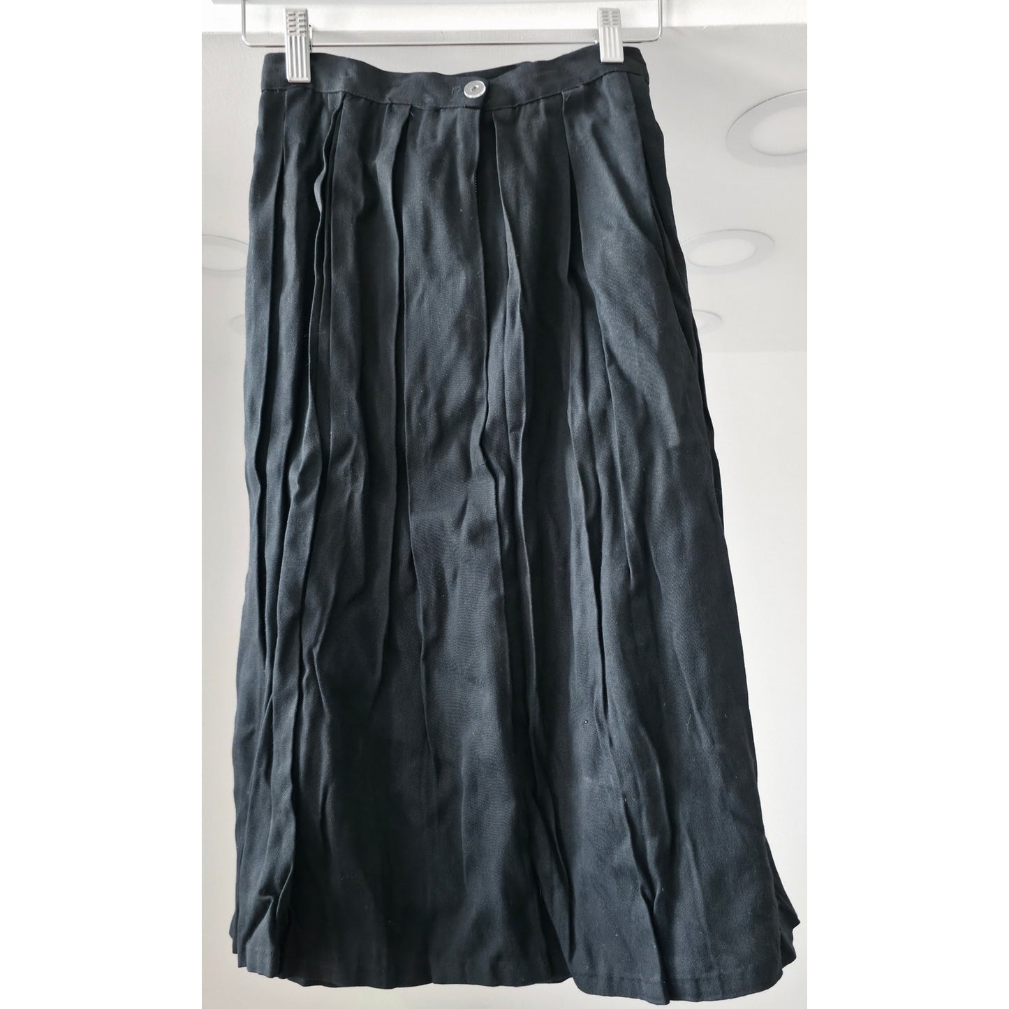 VINTAGE *NEW* 1960's Women's Black Pleated Skirt Size Small