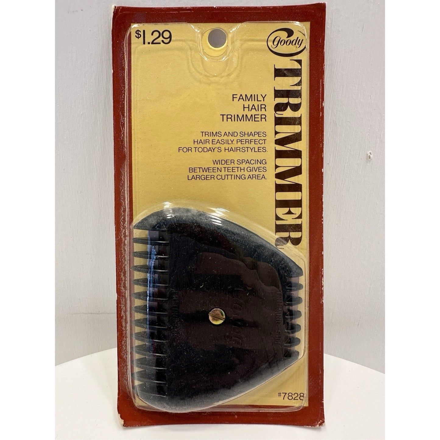 VINTAGE *NEW* 1972 Goody Family Hair Trimmer #7828 Black Comb 3.5"