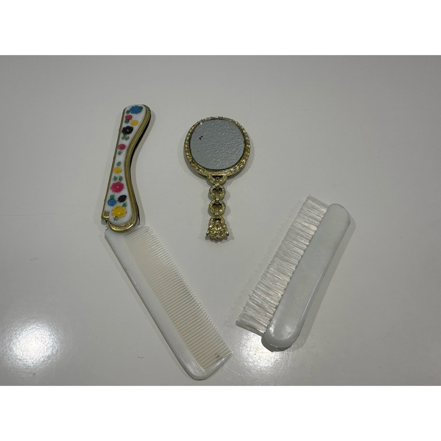 VINTAGE *NEW* 1960's Brush Mirror Comb Vanity Set