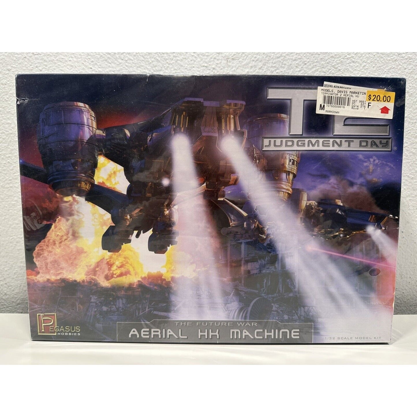 VINTAGE *NEW* Pegasus Terminator T-2 Judgment Day Aerial HK Machine 1/32