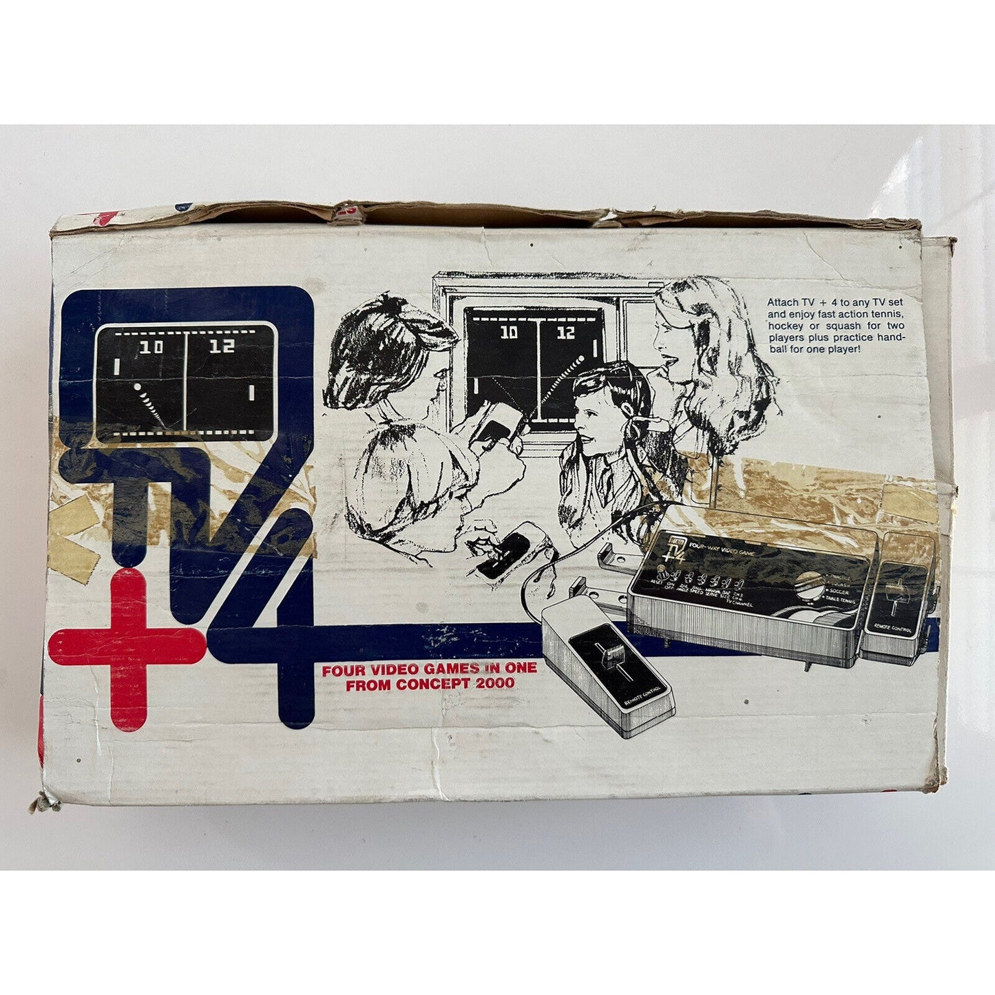VINTAGE Concept 2000 TV4+Video Game Console - Needs Lovin'