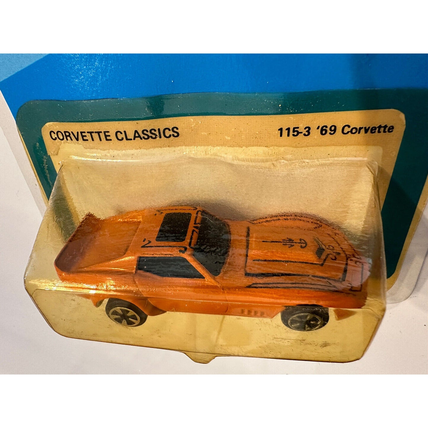 VINTAGE *NEW* Kidco Die Cast Metal ToughWheels Orange '69 Corvette