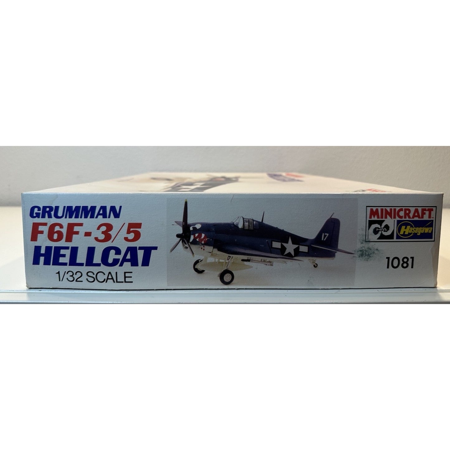 VINTAGE *NEW* Hasegawa Grumman Hellcat F6F-3/5 1:32 Model 1081
