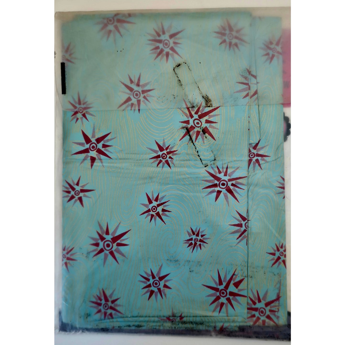 VINTAGE *NEW* 1960's Heavyweight Plastic 52" X 52" Tablecloth USA