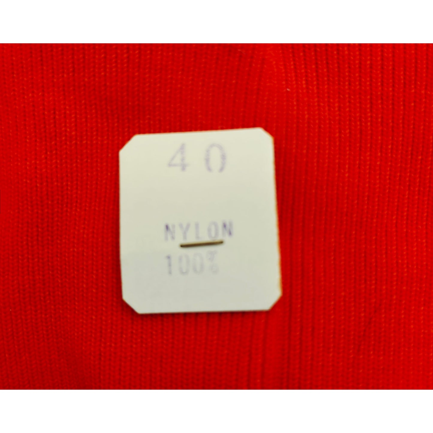 VINTAGE *NEW* 1960's Red Collared Women's Sweater with Buttons 100% Nylon Size 40
