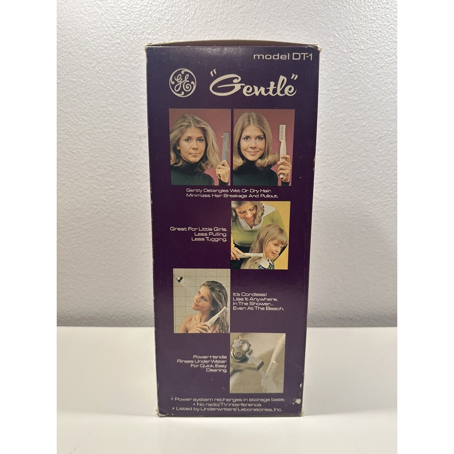 VINTAGE *NEW* GE Model #DT-1 Gentle Cordless Detangler