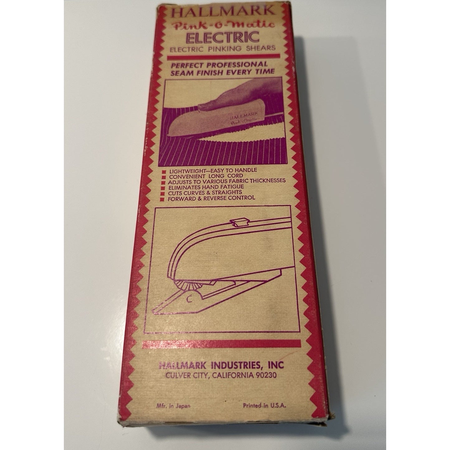 VINTAGE *NEW* 1960's Hallmark Pink-o-Matic Electric Pinking Shears