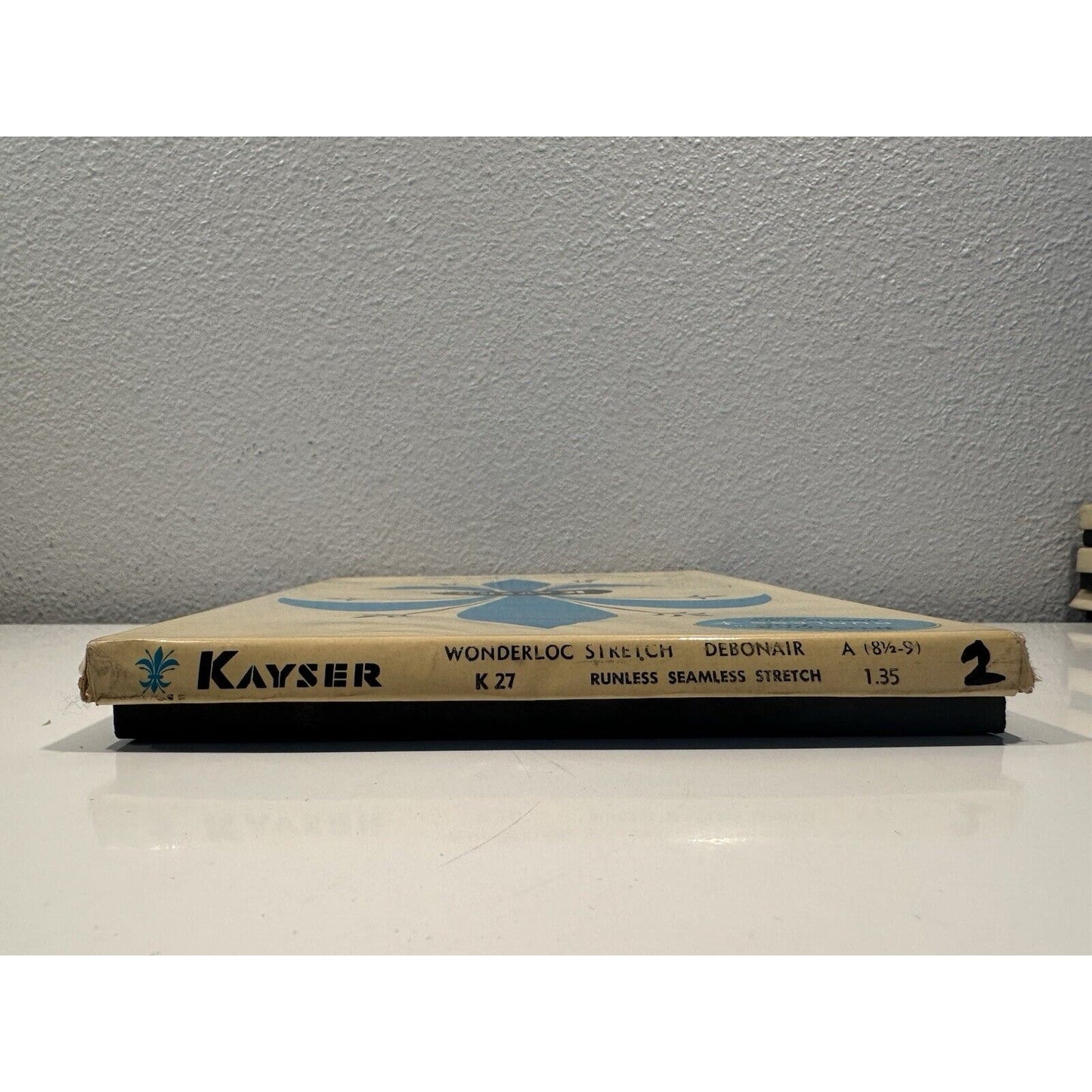 VINTAGE *NEW* Kayser Hosiery-Wonderloc KneeHigh-Debonair-Seamless-Sz8.5-9 A X 2