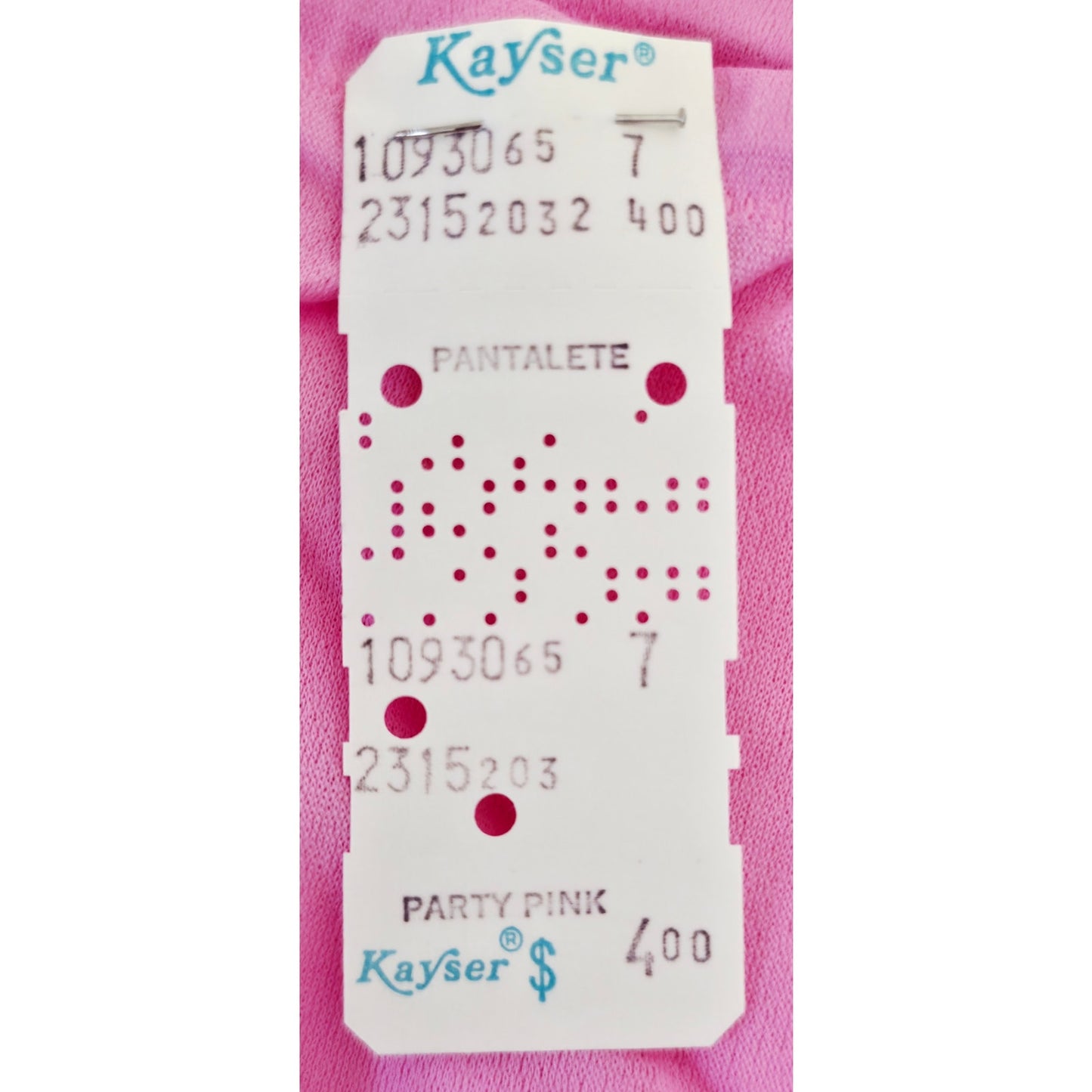 VINTAGE *NEW* 1960's Kayser Women's Pink with Bows Bloomers Leggings Size 7