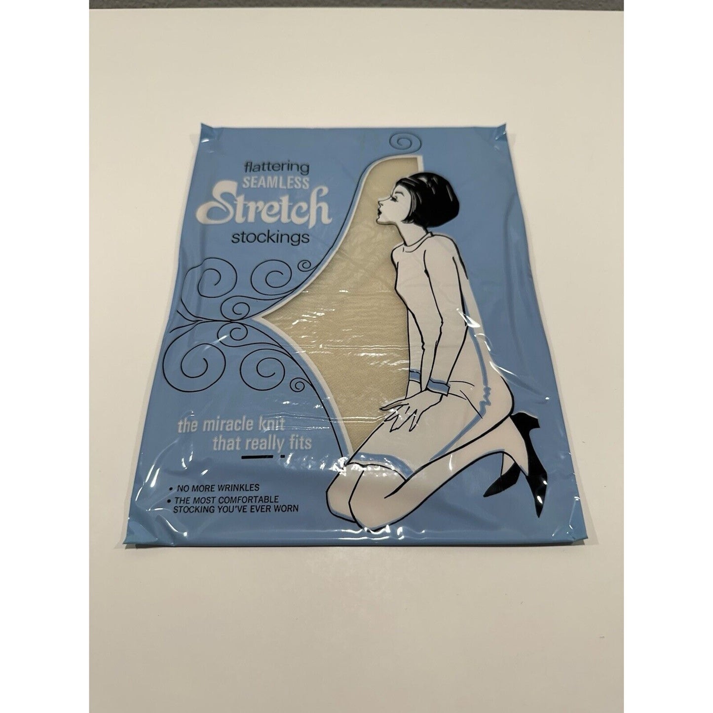 VINTAGE *NEW* Merry Maid-Demi Toe Stretch-Off White-5 pair-Sz10.5-11M