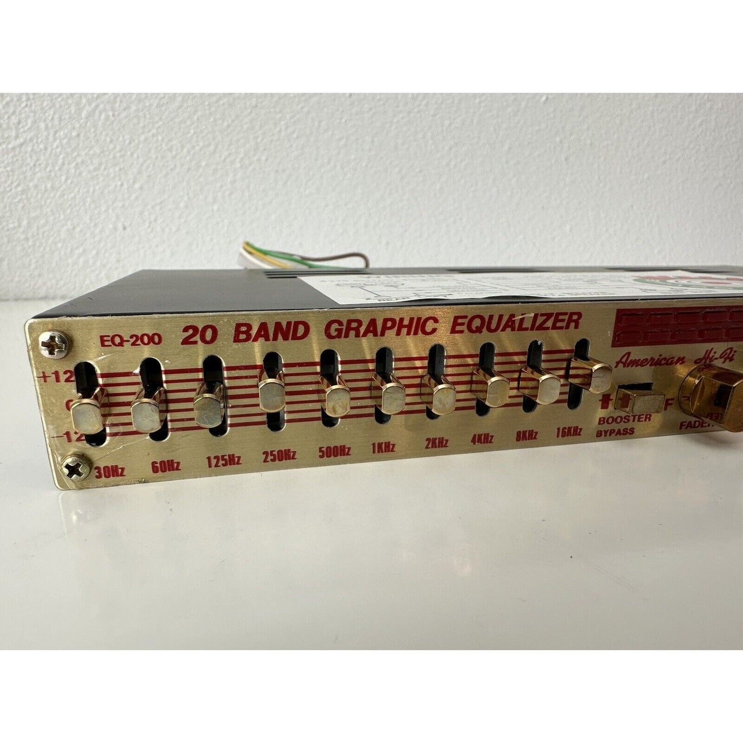 VINTAGE *NEW* American hi-fi #EQ200 20-Band Equalizer/ Hi-Power AMP