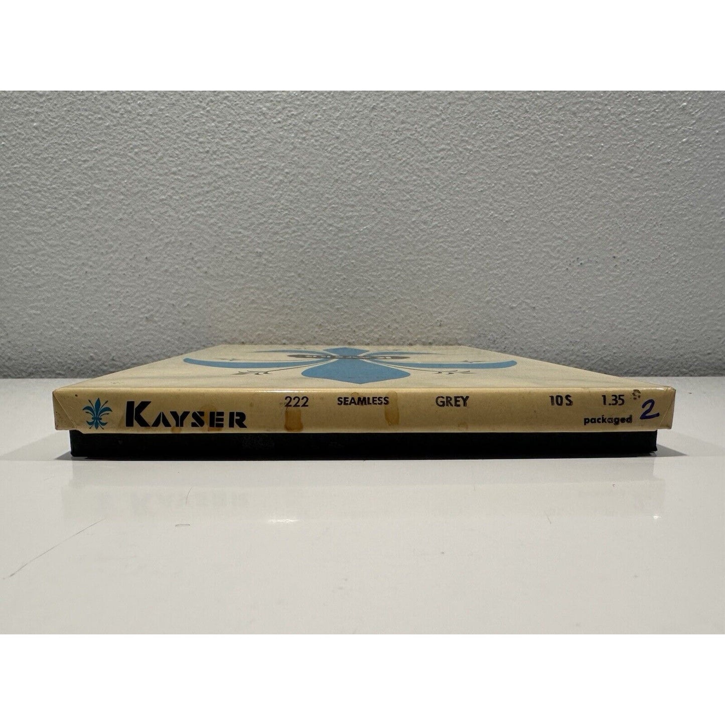 VINTAGE *NEW* Kayser Hosiery-Seamless-Grey-2pair-Sz10S