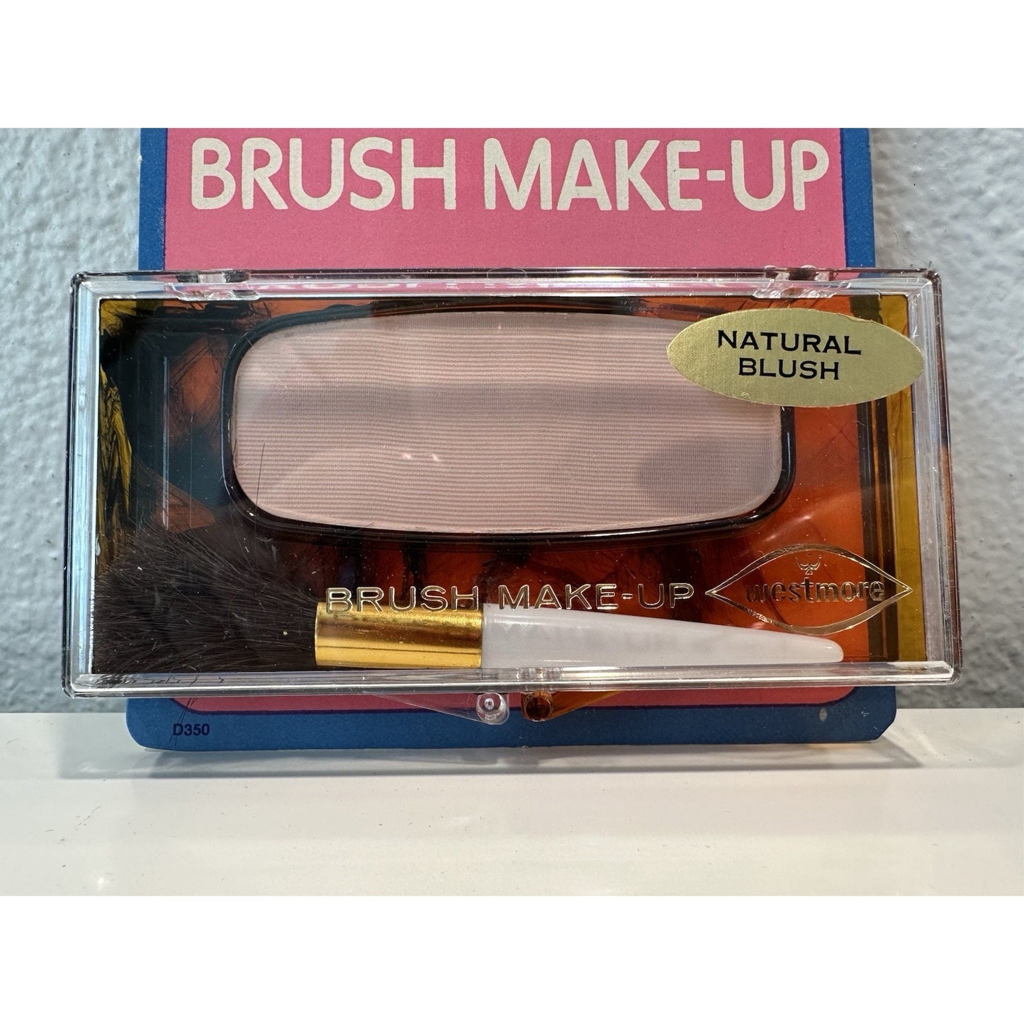 VINTAGE *NEW* 1970's House of Westmore Tru-Glo Brush Make Up