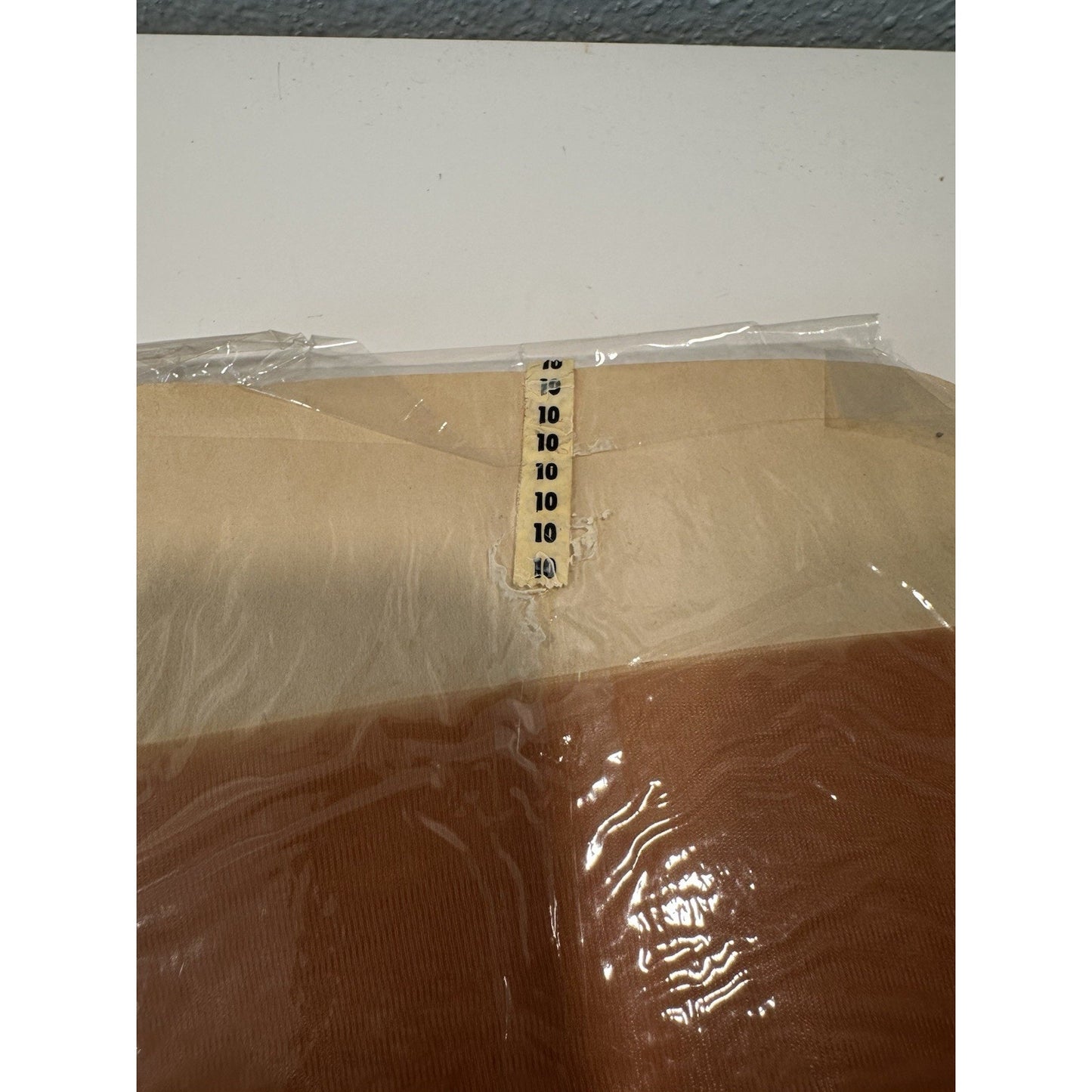 VINTAGE *NEW* 100% Nylon, Flat Knit Hosiery-Lt Beige-4 pair bundle 8.5-10