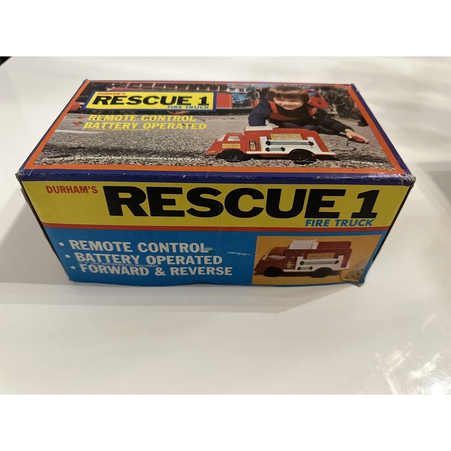 ViNTAGE *NEW* 1970's Durham's Rescue 1 Fire Truck w/Remote Control