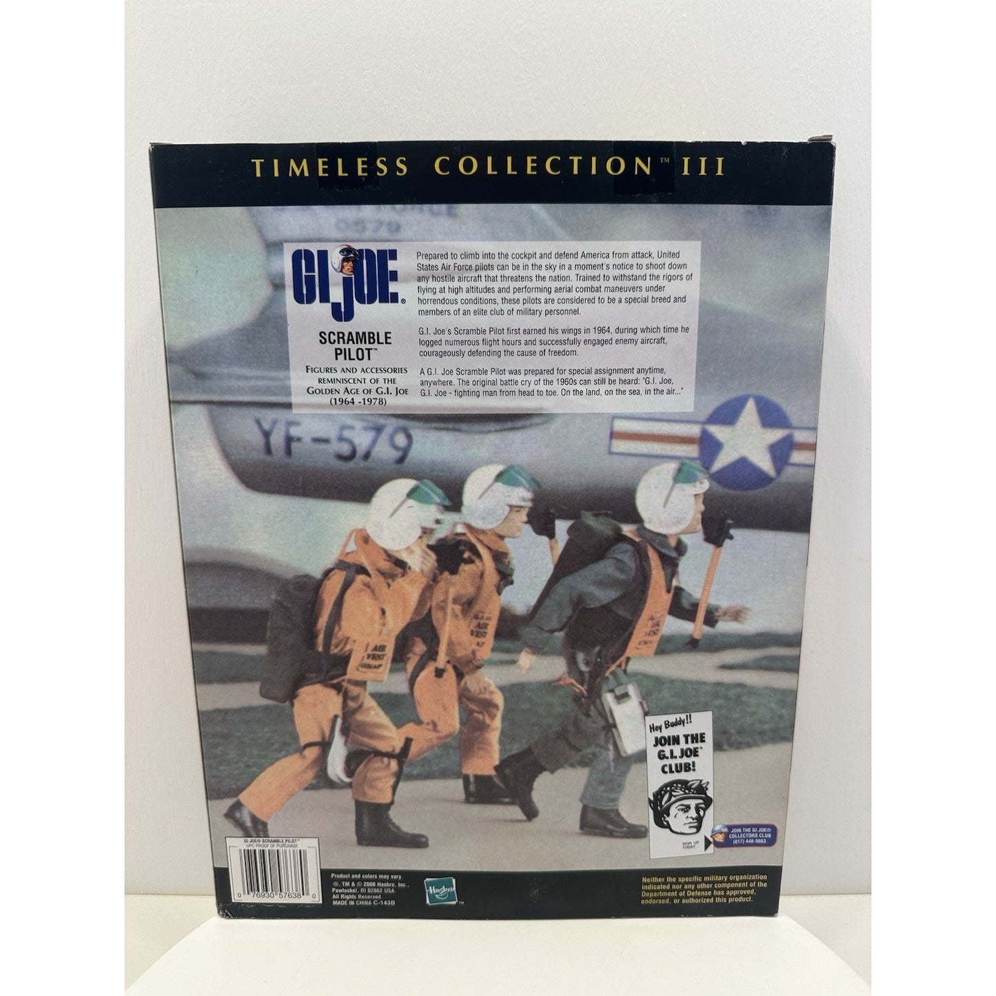 VINTAGE 2000 GI Joe Scramble Pilot 2000 12" Timeless Collection Action Figure