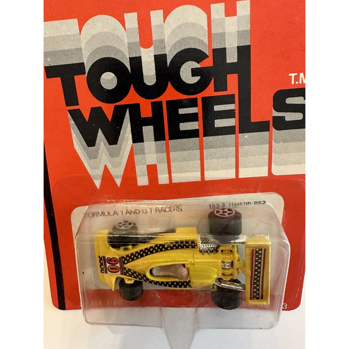 VINTAGE *NEW* Kidco Tough Wheels Formula 1 GT Racer Heskith B52 Yellow