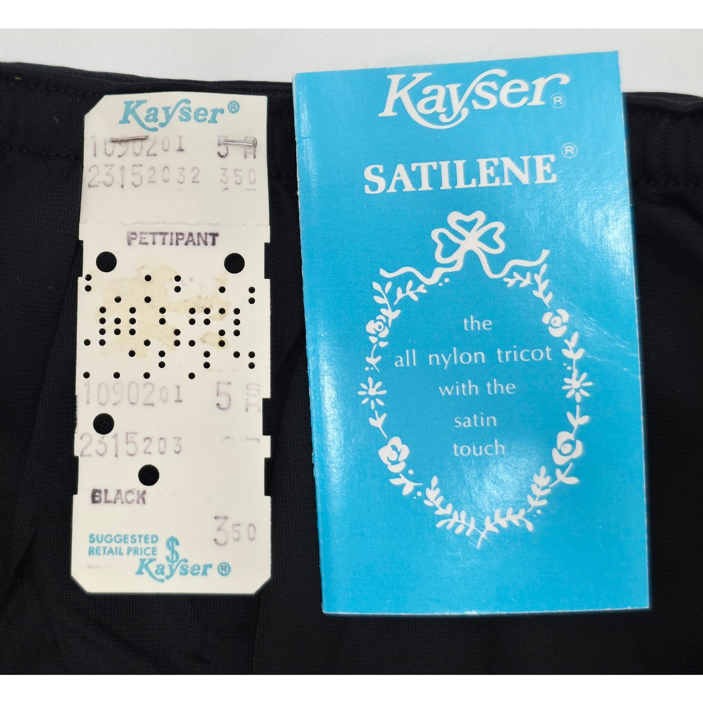 VINTAGE *NEW* 1960's Kayser Women's Black Bloomers | Panties Size S USA