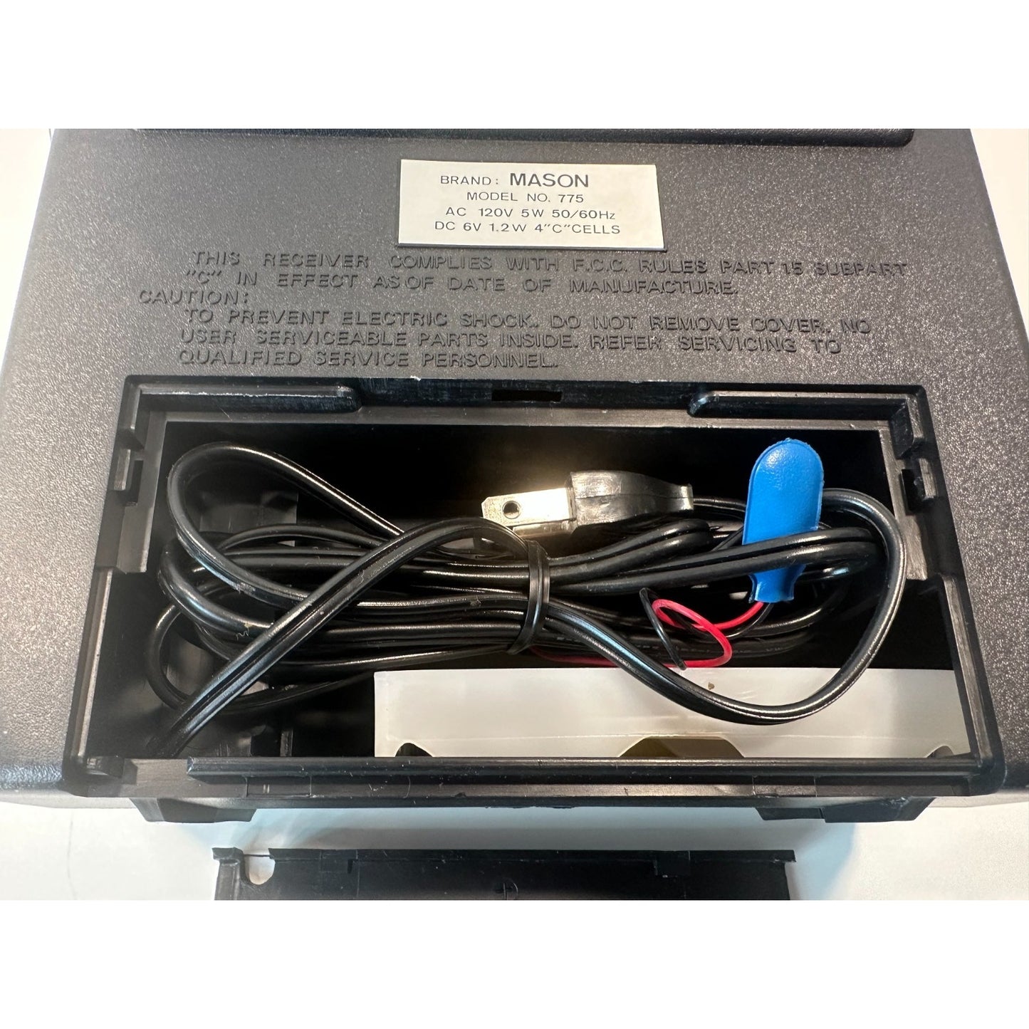 VINTAGE *NEW* 1970's Mason Multi-Band AM-FM-TV-Air-PB-Weather Solid State Radio