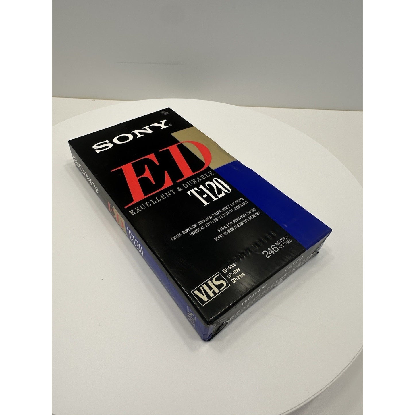VINTAGE *NEW* 1980's Sony ED T-120 Blank VHS Tape Sealed USA